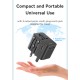 USAMS φορτιστής/αντάπτορας πρίζας CC309, USB & 2x USB-C, universal, 25W, μαύρος USAMS φορτιστής/αντάπτορας πρίζας CC309, USB & 2x USB-C, universal, 25W, μαύρος