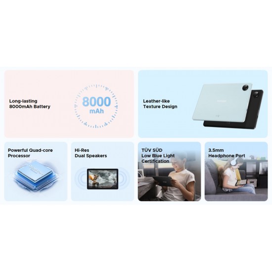 DOOGEE tablet T10W, 10.1", 4/128GB, 4G, Android 14, 8000mAh, μαύρο DOOGEE tablet T10W, 10.1", 4/128GB, 4G, Android 14, 8000mAh, μαύρο