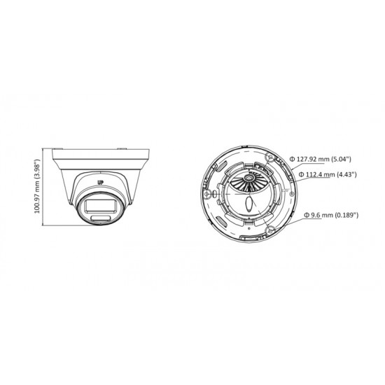 HIKVISION HIWATCH υβριδική κάμερα ColorVu HWT-T229-M, 2.8mm, 2MP, IP66 HIKVISION HIWATCH υβριδική κάμερα ColorVu HWT-T229-M, 2.8mm, 2MP, IP66