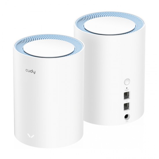 CUDY Wi-Fi mesh system M1200, AC1200 1200Mbps, dual band, 2τμχ