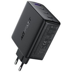 Φορτιστής Ταξιδίου Acefast A94 Fast Charging με 3xUSB-C + 1xUSB-A PD100W GaN Μαύρος